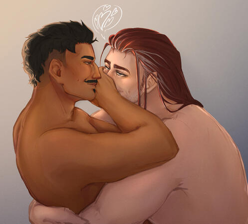 Dorian Pavus and Hawke OC, from Dragon Age : 2 &amp; Inquisition.
