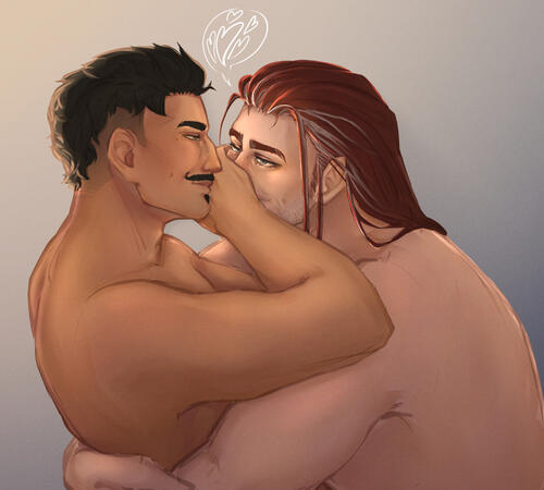 Dorian Pavus and Hawke OC, from Dragon Age : 2 &amp; Inquisition.