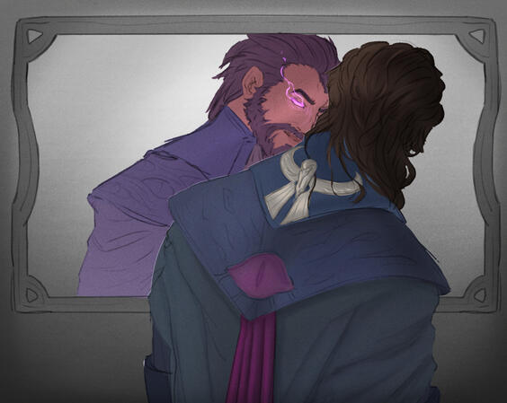 Lucanis & Spite, from Dragon Age : The Veilguard,